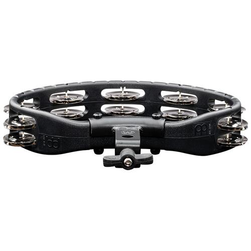 Image 3 - Meinl Percussion Headliner® Series Mountable ABS Tambourine, Dual row, Black, Stainless steel jingles - HTMT2BK